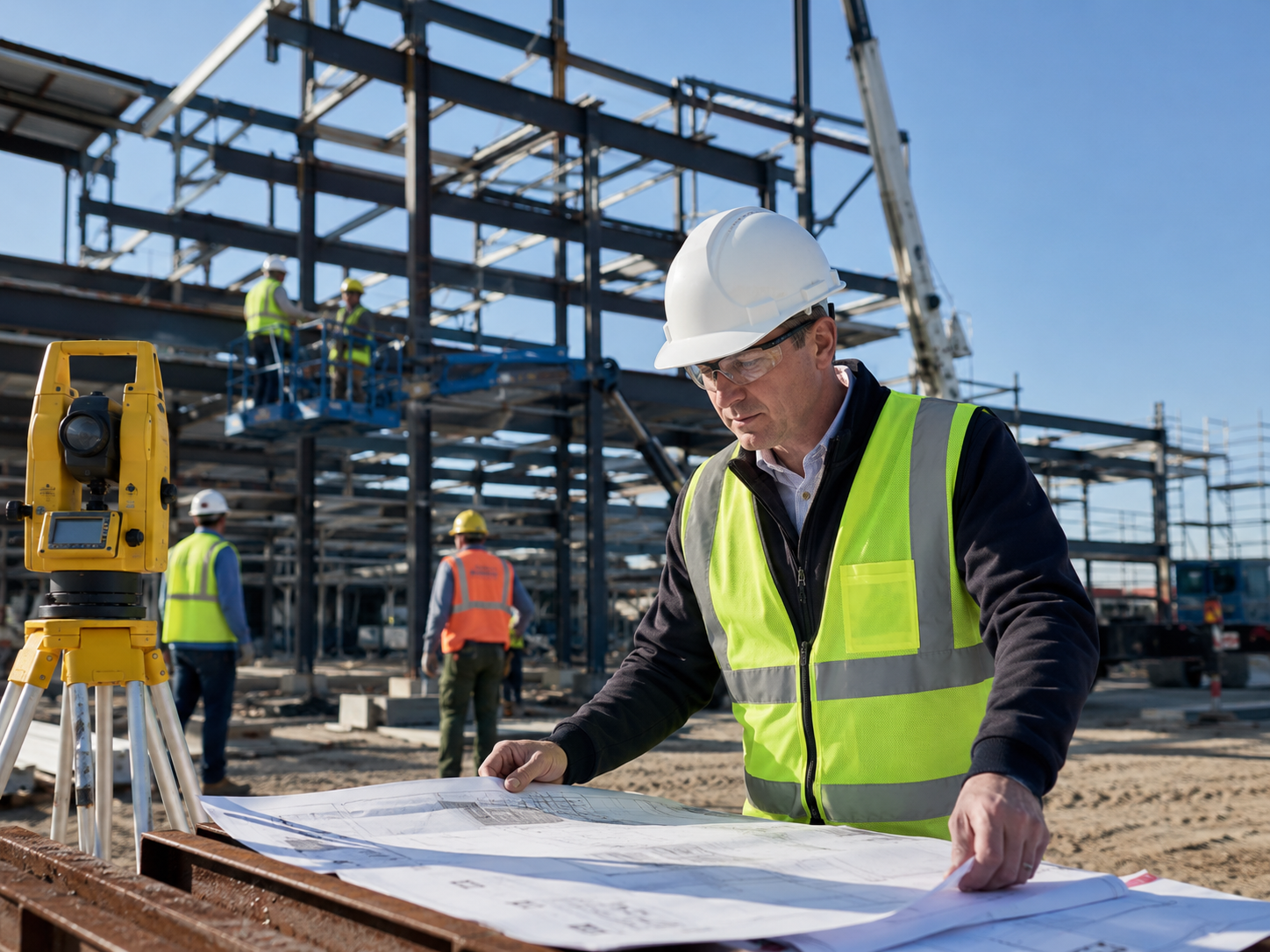 Construction and engineering project site
